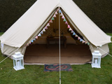 Luxury bell tents for wedding nights Gloucestershire - The Luxury Gold Bell