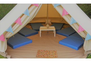 Bell tents for hire Cirencester Glos